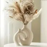 Hollow Nordic Modern Plastic Vase Set of 2 for Modern Home Decor,Modern Boho Hollow Flower Vases for Living Room Bookshelf